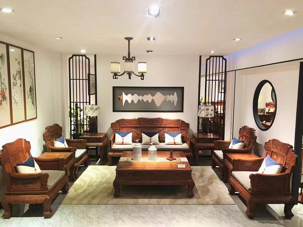 New Chinese Style Corner Sofa